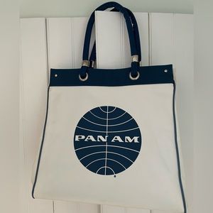 Vintage PAN AM Airlines 1960s Travel Flight Bag